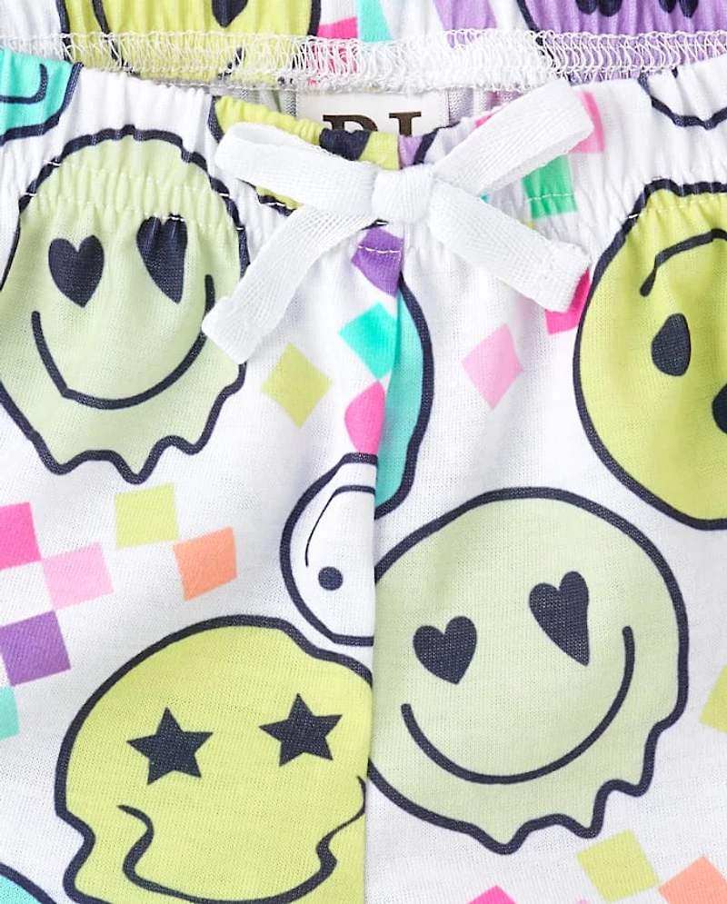Girls Happy Face Pajamas