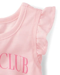 Baby And Toddler Girls Teddy Bear Bow Pajamas