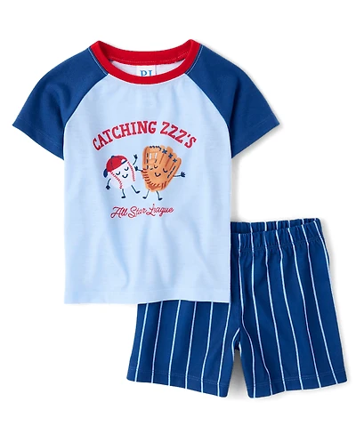 Baby And Toddler Boys Baseball Pajamas