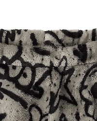 Boys Graffiti Pajama Shorts - Cozy Fleece