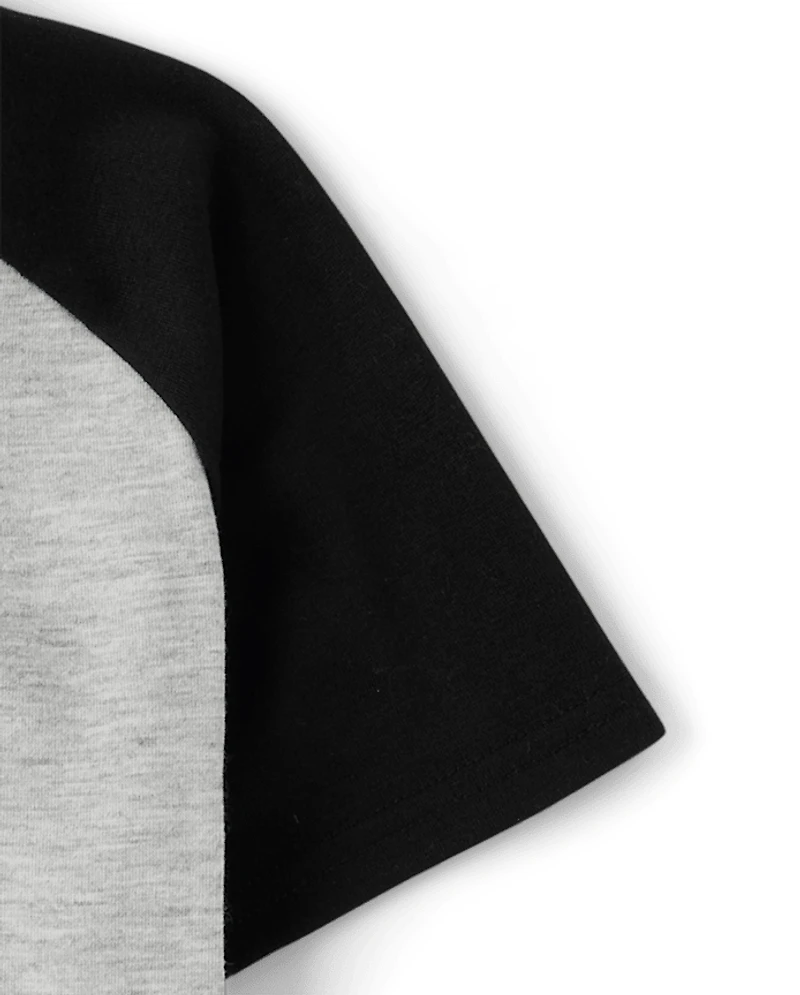 Boys Colorblock Henley Pajama Top