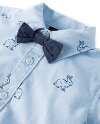 Baby Boys Bunny 2-Piece Outfit Set