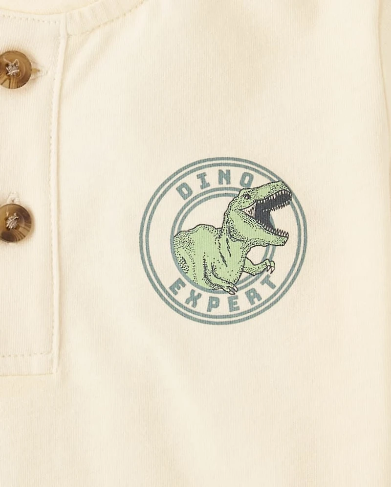 Baby And Toddler Boys Dino 2-Piece Outfit Set