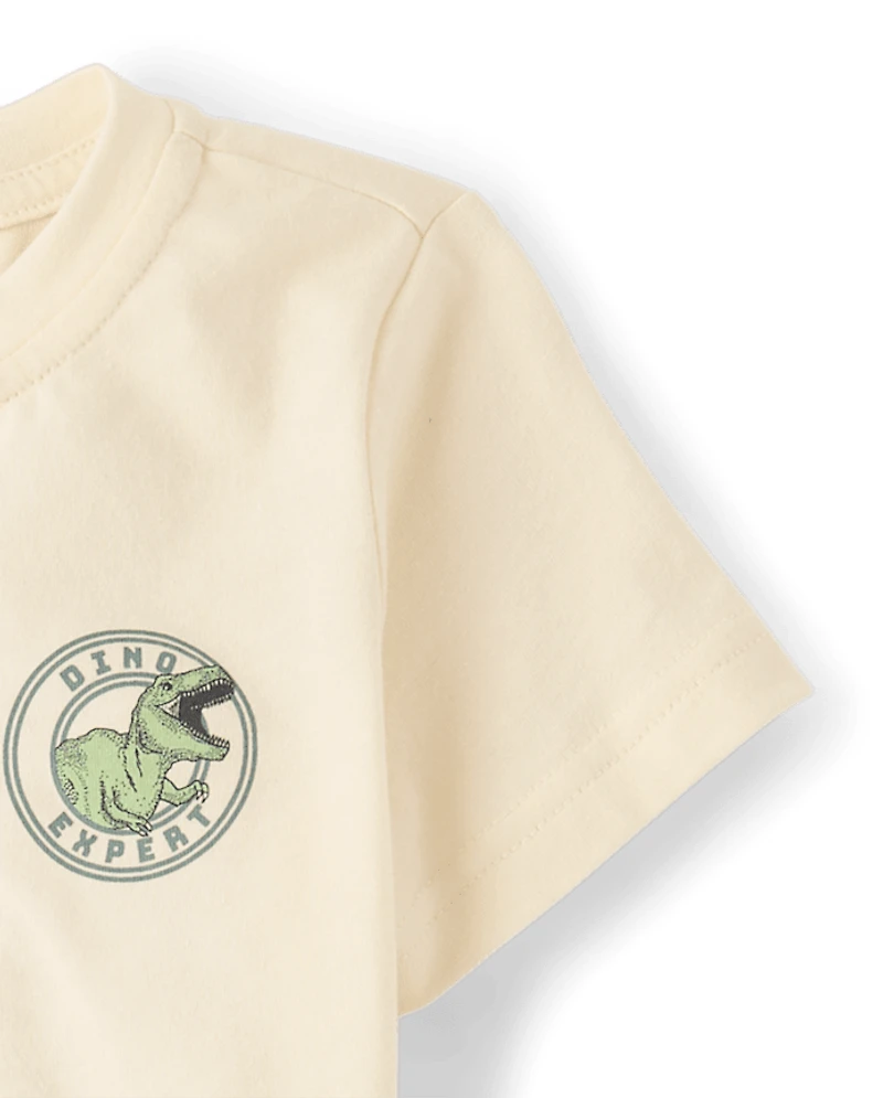 Baby And Toddler Boys Dino 2-Piece Outfit Set