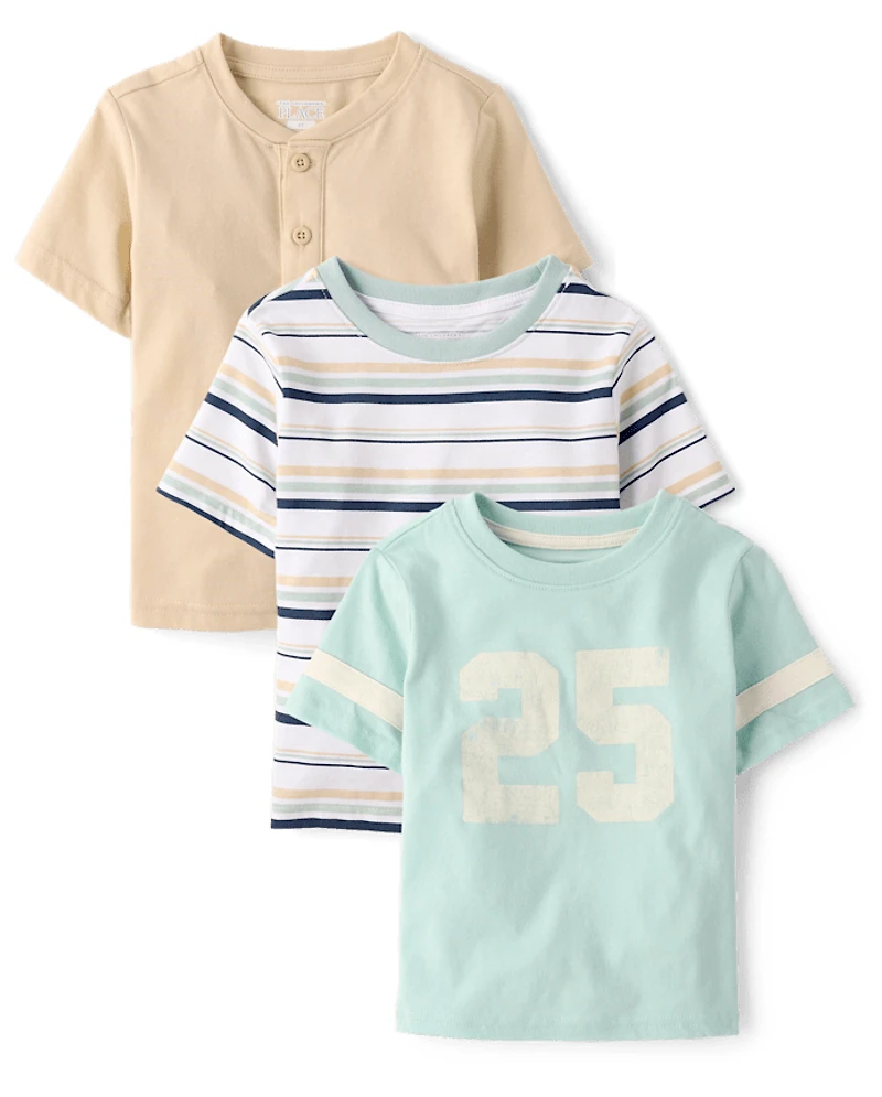 Baby And Toddler Boys Sports Tee 3-Pack