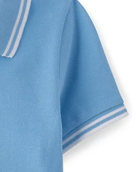 Baby And Toddler Boys Tipping Soft Pique Polo