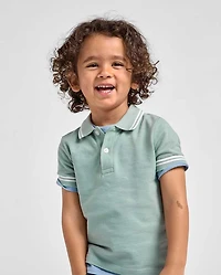 Baby And Toddler Boys Tipping Soft Pique Polo