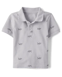Baby And Toddler Boys Print Polo