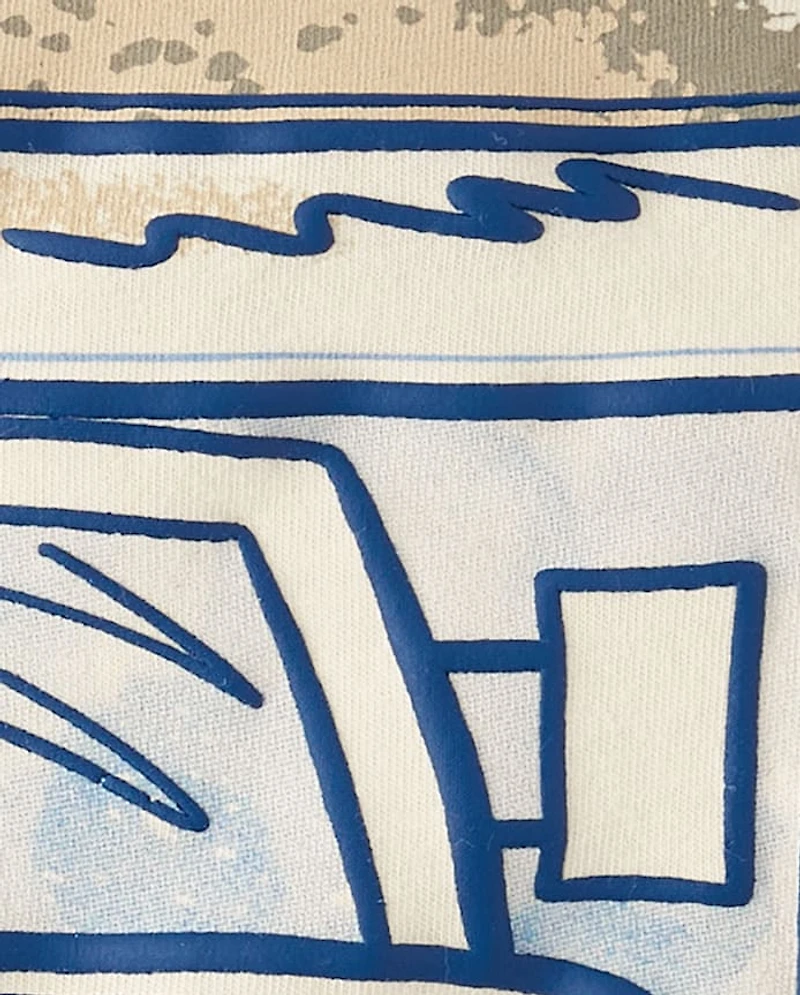 Baby And Toddler Boys Puff Print Construction Vehicle Tee