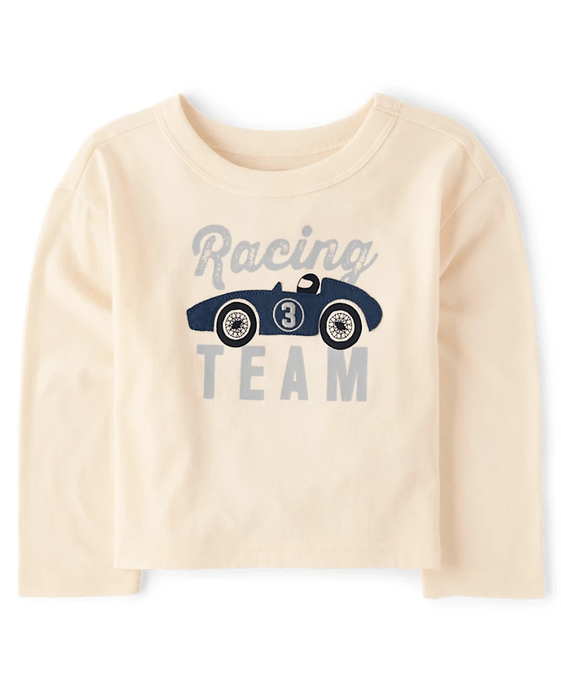 Baby And Toddler Boys Embroidered Vehicle Top