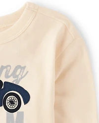 Baby And Toddler Boys Embroidered Vehicle Top