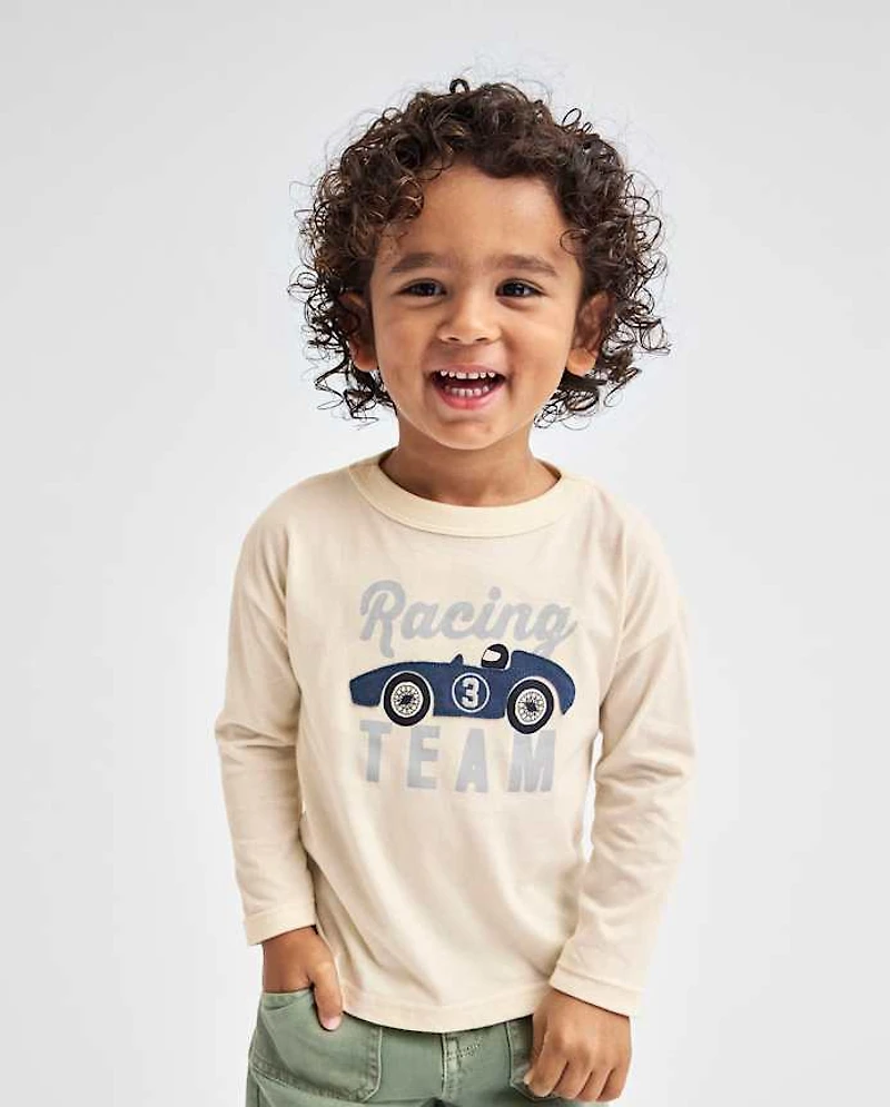Baby And Toddler Boys Embroidered Vehicle Top