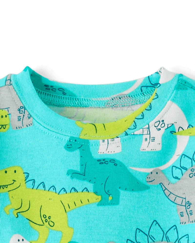 Baby And Toddler Boys Dino Snug Fit Cotton Pajamas