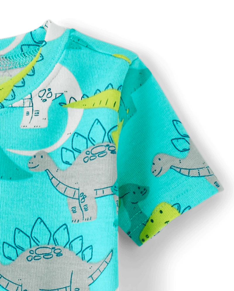 Baby And Toddler Boys Dino Snug Fit Cotton Pajamas