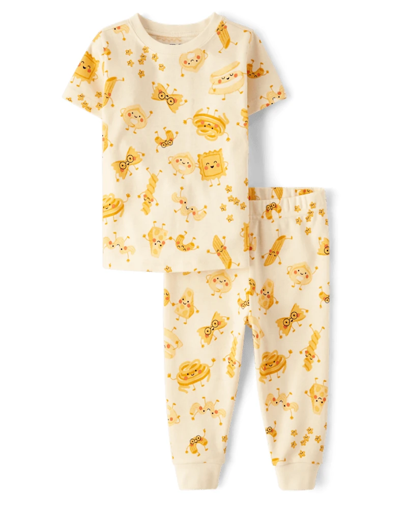 Baby And Toddler Pasta Friends Snug Fit Cotton Pajamas
