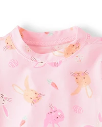 Baby And Toddler Girls Matching Family Easter Pajamas - Super Soft