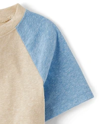 Haut Henley chiné à blocs de couleurs pour bébés et petits garçons