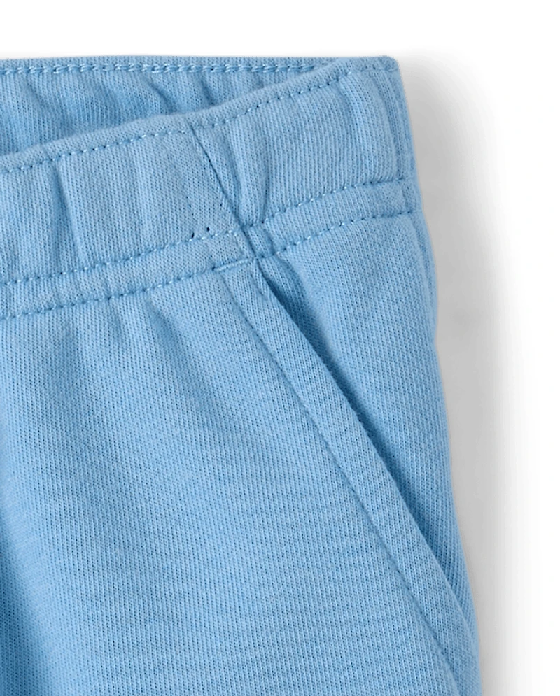 Shorts de sport en molleton français pour bébés et petits garçons