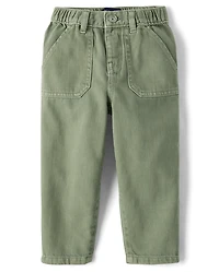 Baby And Toddler Boys Garment Dyed Barrel Jeans