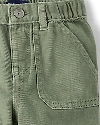 Baby And Toddler Boys Garment Dyed Barrel Jeans