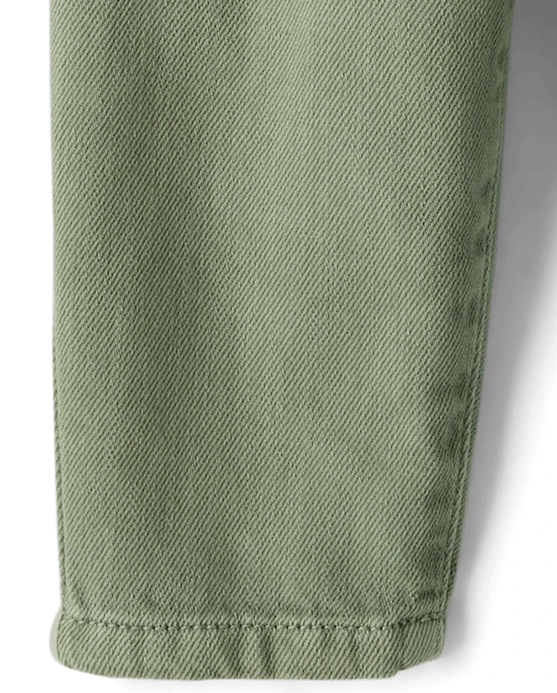 Baby And Toddler Boys Garment Dyed Barrel Jeans