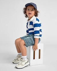 Baby And Toddler Boys Pull On Cargo Jean Shorts