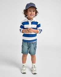 Baby And Toddler Boys Pull On Cargo Jean Shorts