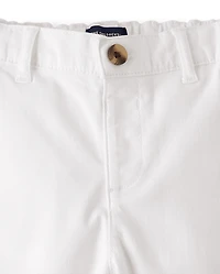 Pantalons chino droits extensibles pour bébés et petits garçons