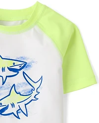 Maillot de bain anti-UV imprimé pour bébés et petits garçons