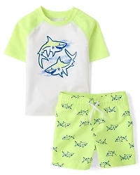 Maillot de bain anti-UV imprimé pour bébés et petits garçons