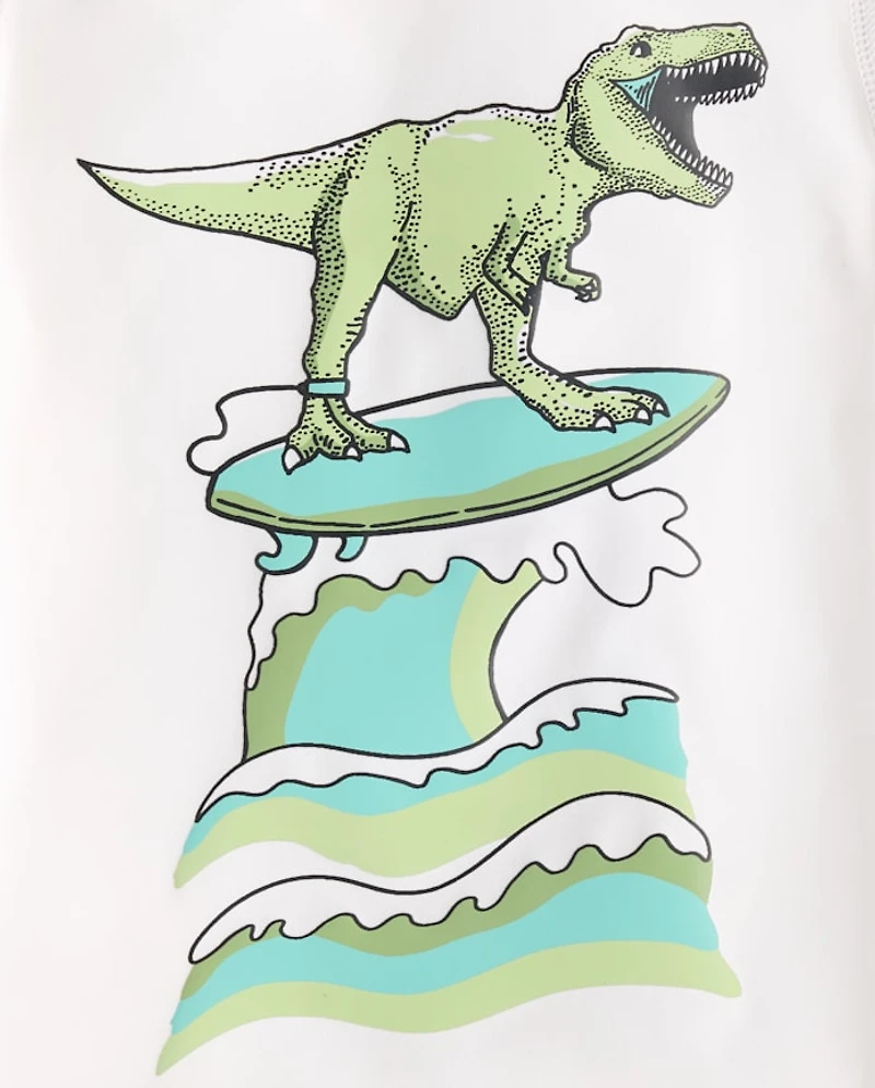 Baby And Toddler Boys Print Rashguard Swimsuit