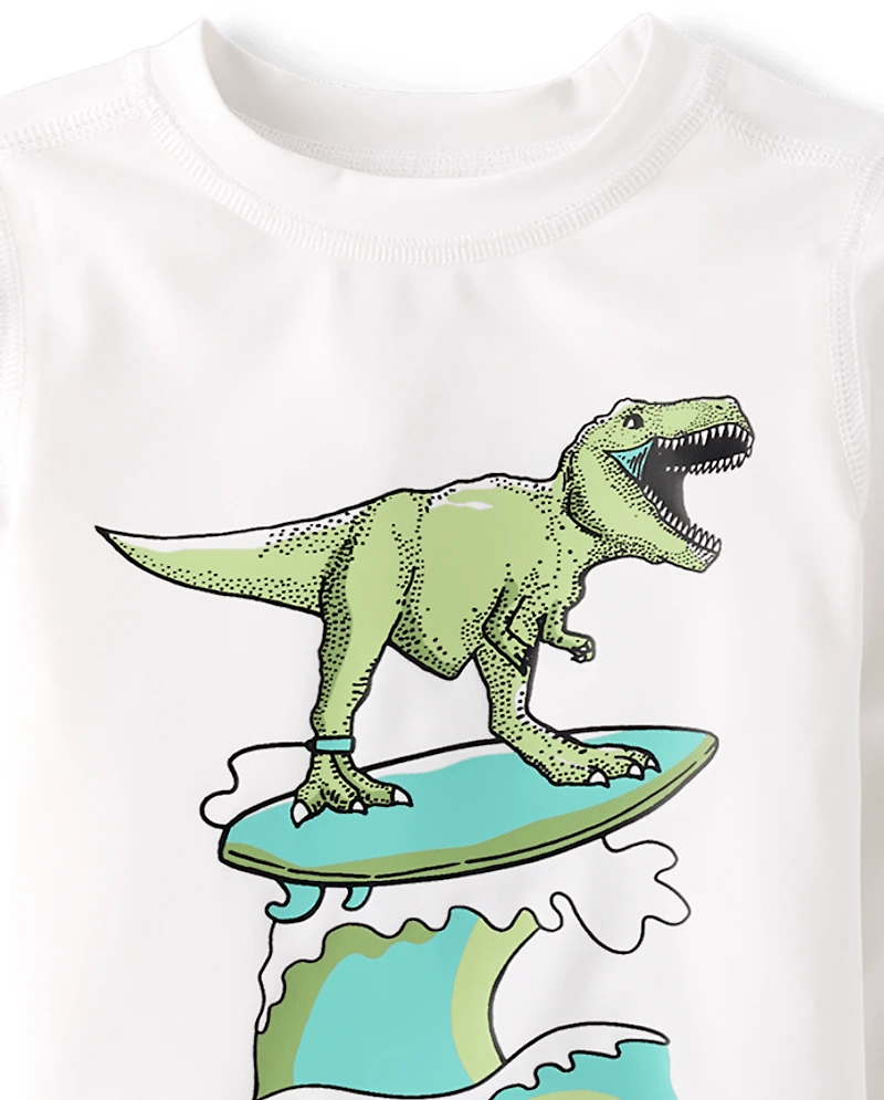 Baby And Toddler Boys Print Rashguard Swimsuit