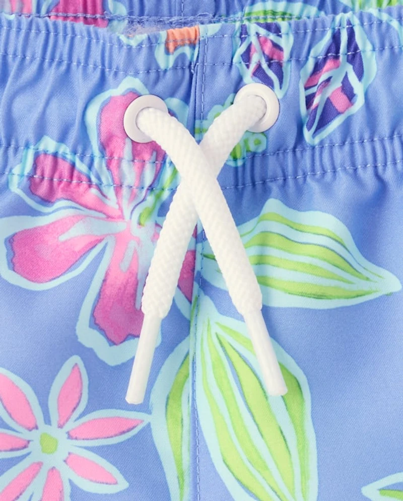 Baby And Toddler Boys Tropical Swim Trunks