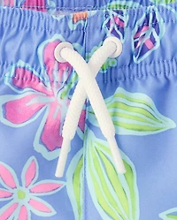 Baby And Toddler Boys Tropical Swim Trunks