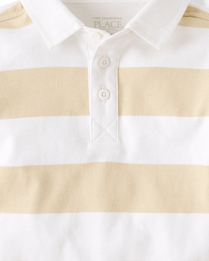 Baby And Toddler Striped Rugby Polo