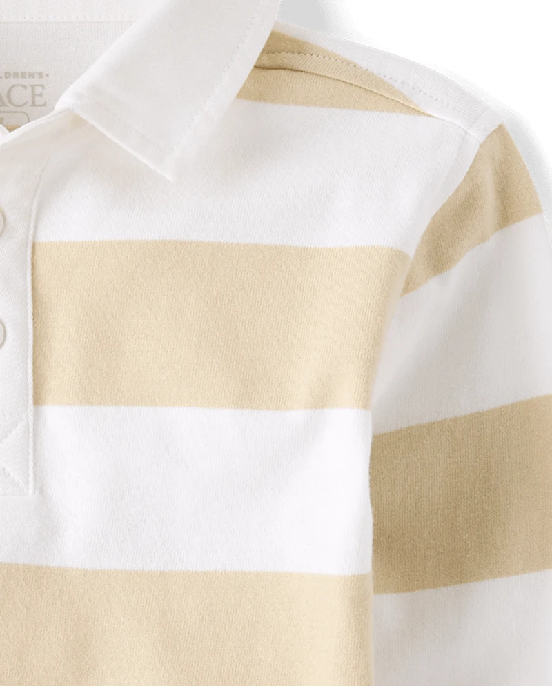 Baby And Toddler Striped Rugby Polo