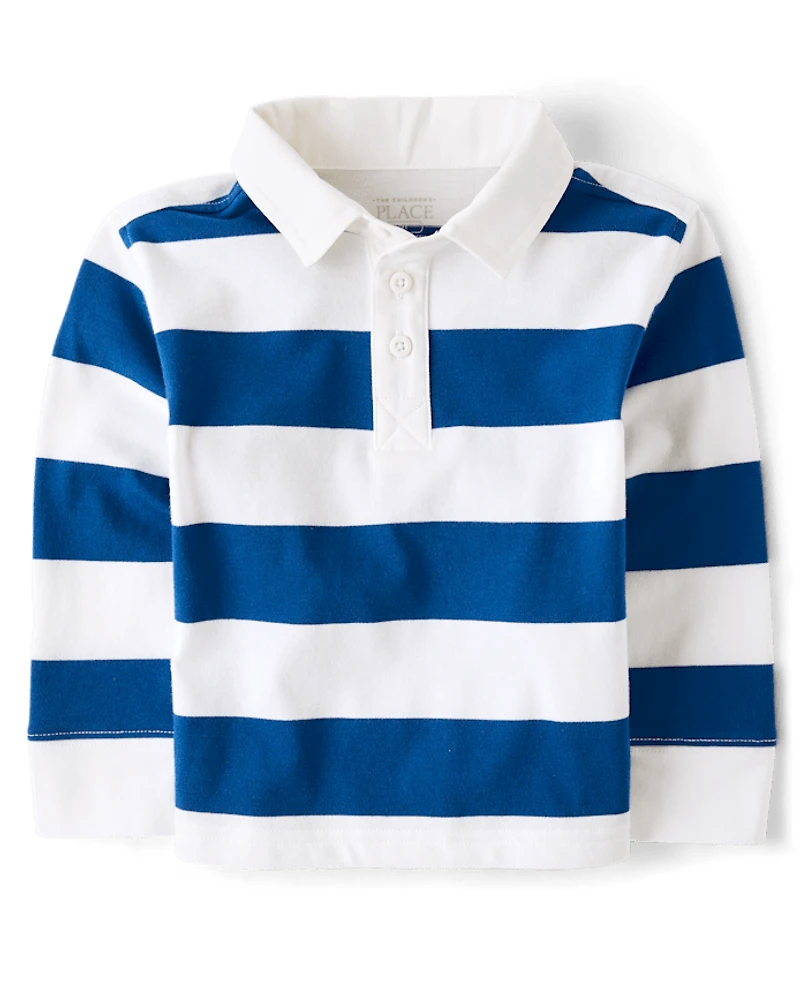 Baby And Toddler Striped Rugby Polo