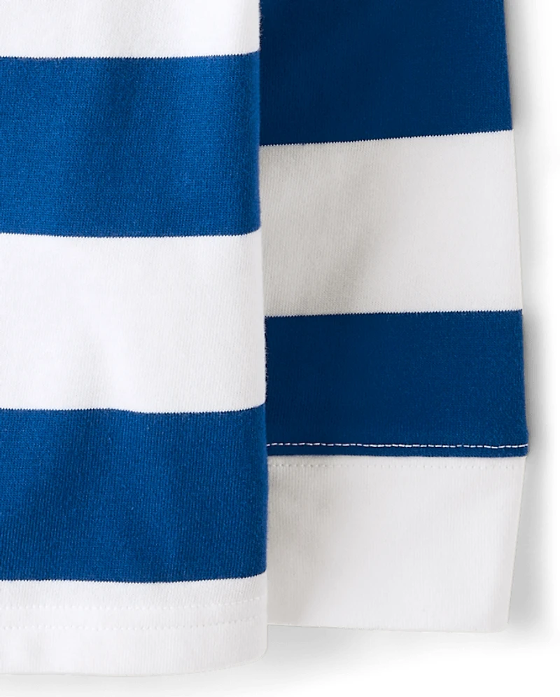 Baby And Toddler Striped Rugby Polo
