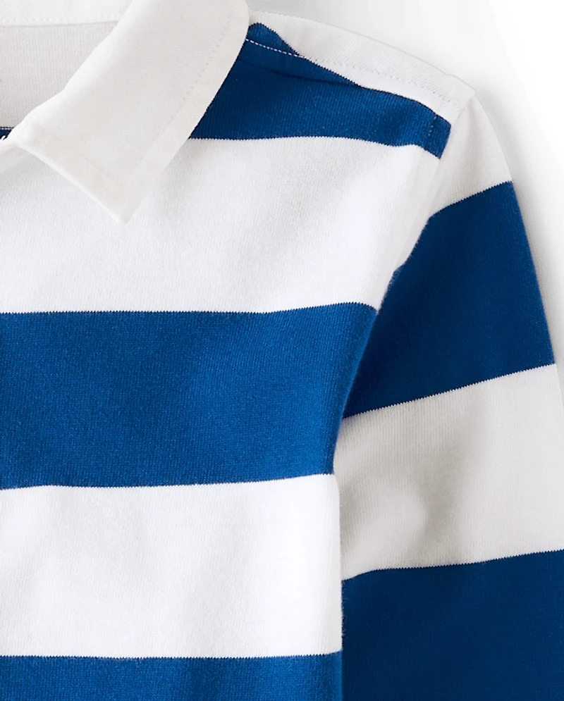 Baby And Toddler Striped Rugby Polo