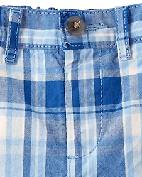 Shorts chino à carreaux pour bébés et petits garçons