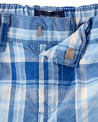 Shorts chino à carreaux pour bébés et petits garçons