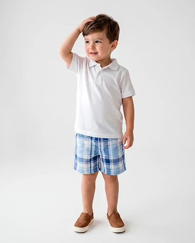 Baby And Toddler Boys Plaid Chino Shorts