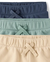 Lot de 3 shorts sport en molleton français pour bébés et petits garçons