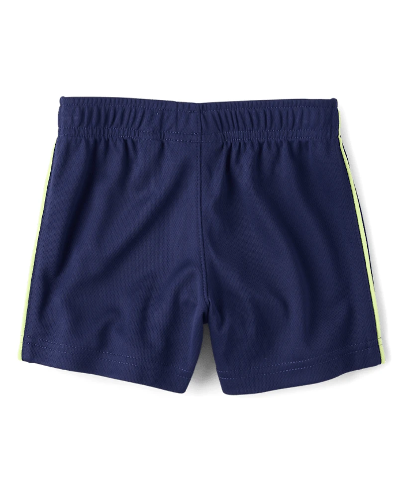 Baby And Toddler Boys Quick Dry Champ Mesh Active Shorts 3-Pack