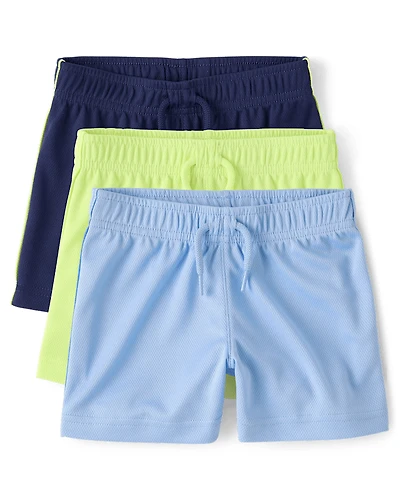Short de sport en maille à séchage rapide pour bébés et petits garçons (lot 3)