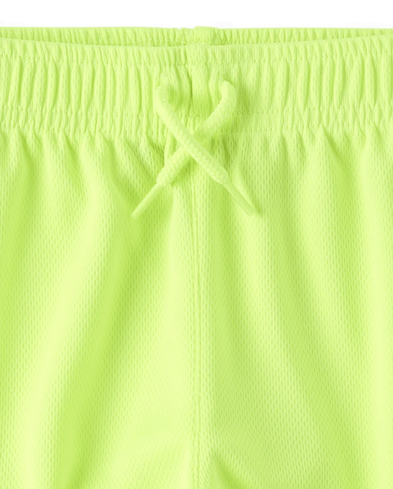 Baby And Toddler Boys Quick Dry Side Stripe Mesh Active Shorts