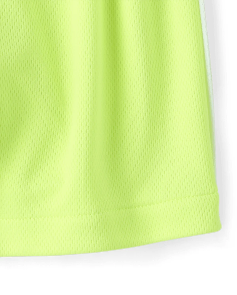 Baby And Toddler Boys Quick Dry Side Stripe Mesh Active Shorts