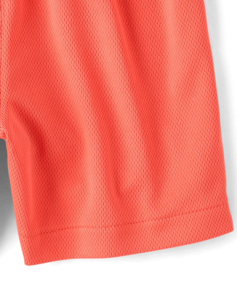 Baby And Toddler Boys Quick Dry Side Stripe Mesh Active Shorts