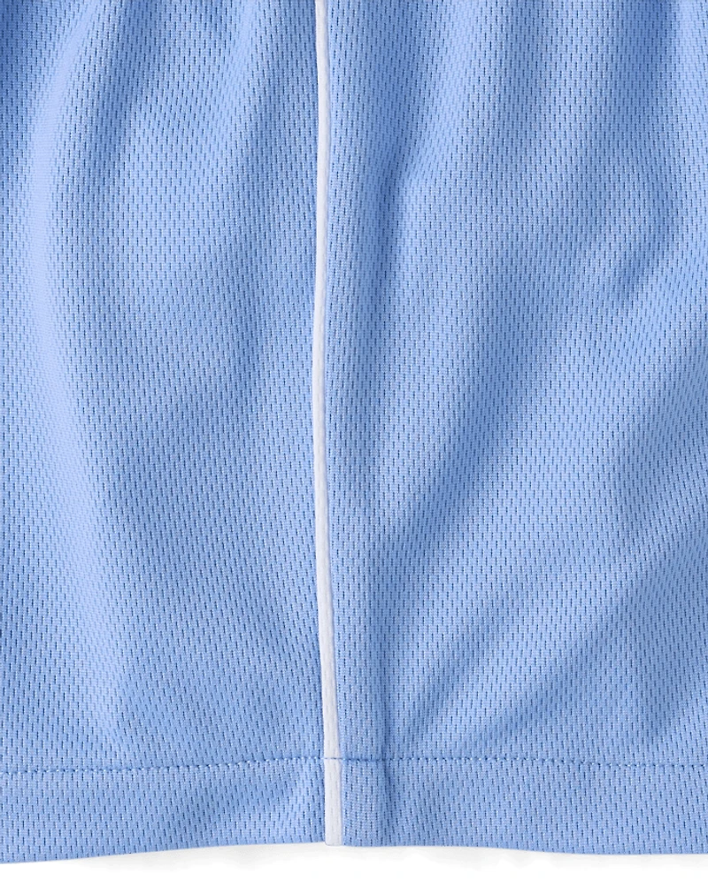 Baby And Toddler Boys Quick Dry Side Stripe Mesh Active Shorts