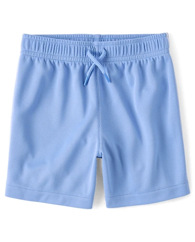 Short de sport en maille à séchage rapide avec bandes latérales pour bébés et petits garçons